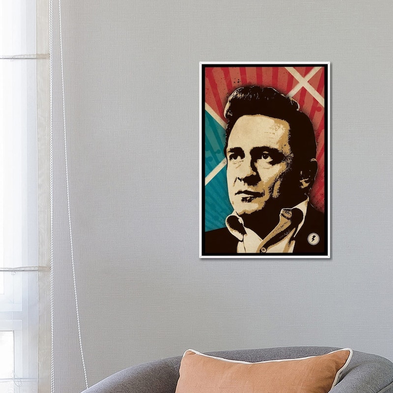 iCanvas "Johnny Cash" by Supanova Framed Canvas Print Bed Bath